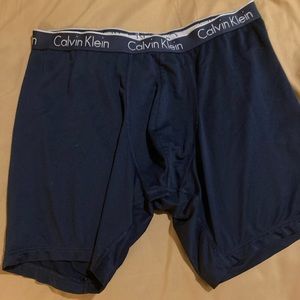 Calvin Klein Performance Midway Navy Boxer Brief Mens Medium Great Shape